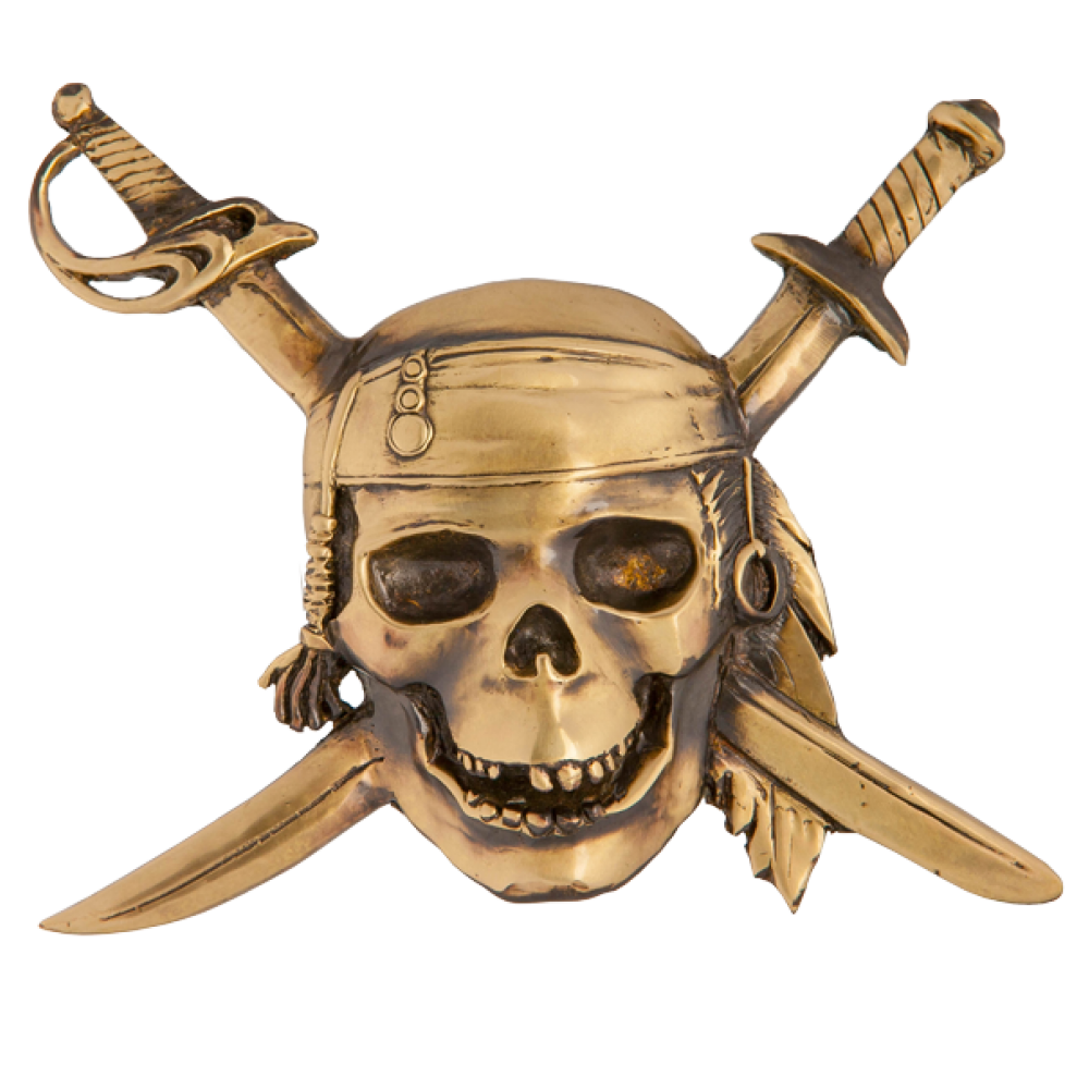 Значок веселый Роджер. Пиратский череп. Череп пирата. Значок пирата. Веселый роджер цена